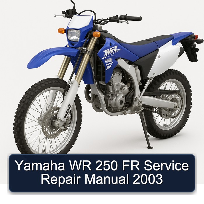 2003 Yamaha WR Models 250 FR Service Repair Workshop Manual PDF