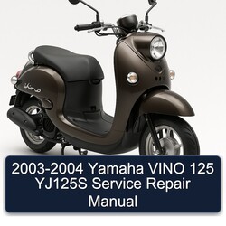 2003-2004 Yamaha Vino 125 YJ125S Service Repair Workshop Manual PDF