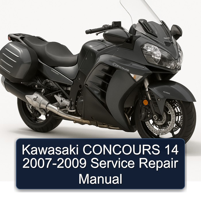 2007-2009 Kawasaki Concours Models 14 Service Repair Workshop Manual PDF