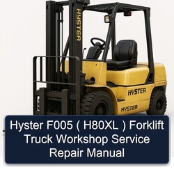 Hyster F005 ( H80XL ) Forklift Truck Service Repair Workshop Manual PDF