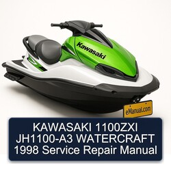 1998 Kawasaki 1100ZXI Jh1100-a3 Watercraft Service Repair Workshop Manual PDF