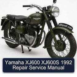 1992 Triumph TRW Yamaha XJ600 XJ600S Service Repair Workshop Manual PDF