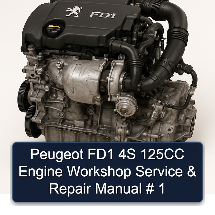 Peugeot FD1 4S 125CC Engine Service Repair Workshop Manual PDF