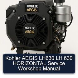 Kohler Aegis Series LH630 LH 630 Horizontal Service Repair Workshop Manual PDF