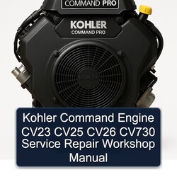 Kohler Command Pro Models Engine CV23 CV25 CV26 CV730 Service Repair Workshop Manual PDF