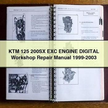 1999-2003 KTM 125 200SX EXC Engine Digital Service Repair Workshop Manual PDF