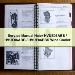 Haier Hvue06abs / Hvue06abb Hvue06bss Wine Cooler Service Repair Workshop Manual PDF