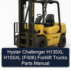 Hyster Challenger H135XL H155XL (F006) Forklift Trucks Parts Catalog PDF
