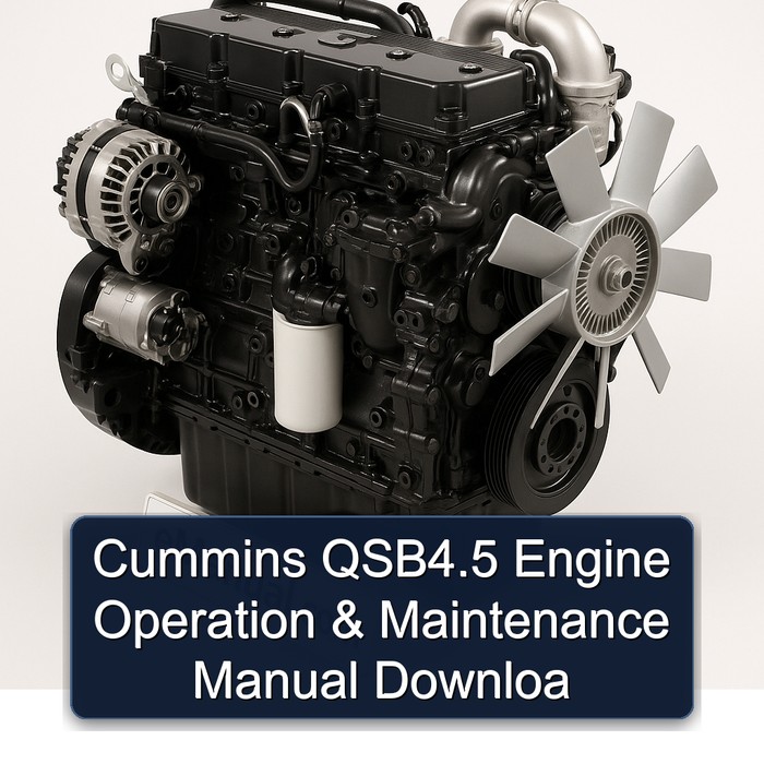 Cummins ISB / Isbe QSB Series Qsb4.5 Engine Operation Downloa Service Repair Workshop Manual PDF