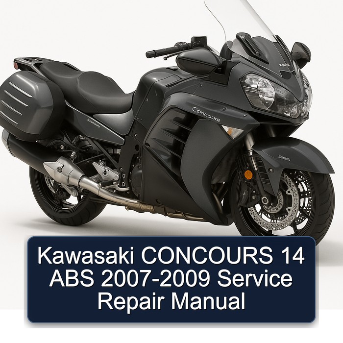 2007-2009 Kawasaki Concours Models 14 ABS Service Repair Workshop Manual PDF