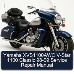 1998-2009 Aprilia Classic Yamaha XVS1100AWC V-STAR 1100 Service Repair Workshop Manual PDF