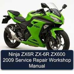 2009 Kawasaki Ninja ZX6R ZX-6R ZX600 Service Repair Workshop Manual PDF