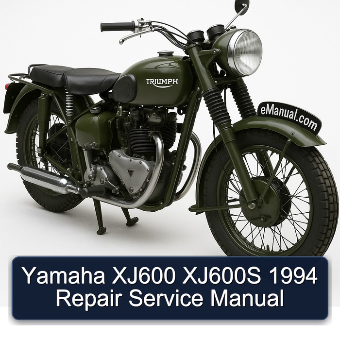 1994 Triumph TRW Yamaha XJ600 XJ600S Service Repair Workshop Manual PDF