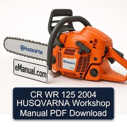 2004 CR WR 125 Husqvarna Service Repair Workshop Manual PDF