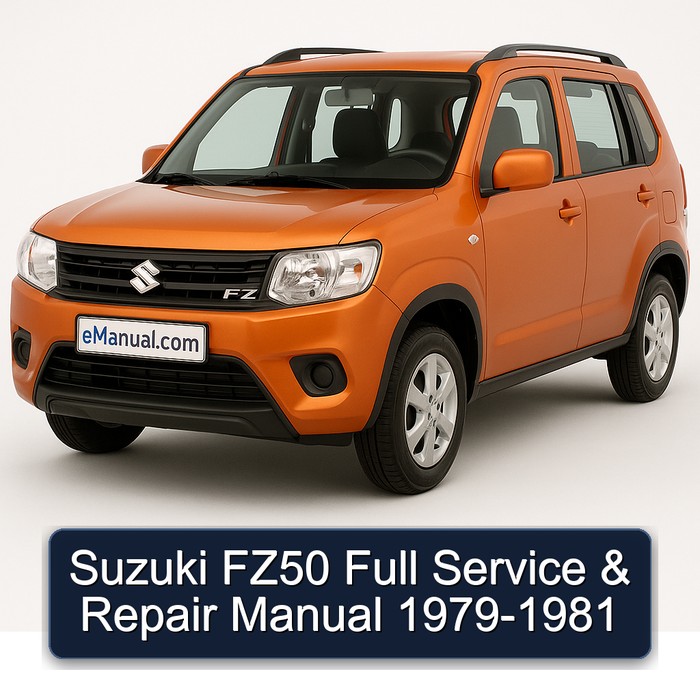 1979-1981 Suzuki FZ Models FZ50 Service Repair Workshop Manual PDF