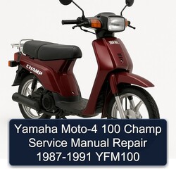 1987-1991 Yamaha Champ MOTO-4 100 - YFM100 Service Repair Workshop Manual PDF