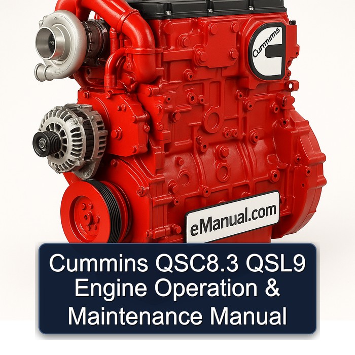 Cummins M Series Qsc8.3 QSL9 Engine Operation Service Repair Workshop Manual PDF
