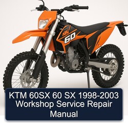 1998-2003 KTM 60 60SX SX Service Repair Workshop Manual PDF
