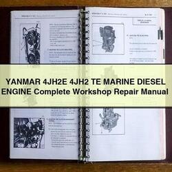 Isuzu Marine Yanmar 4jh2e 4jh2 TE Diesel Engine Service Repair Workshop Manual PDF