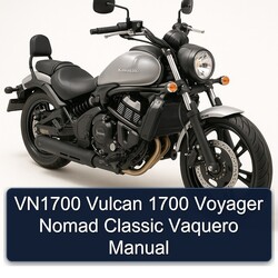 VN1700 Vulcan 1700 Voyager Nomad Classic Vaquero Service Repair Workshop Manual PDF