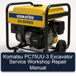 Komatsu Pc75uu-3 Excavator Service Repair Workshop Manual PDF