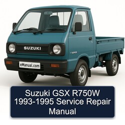 1993-1995 Suzuki GSX Series R750W Service Repair Workshop Manual PDF