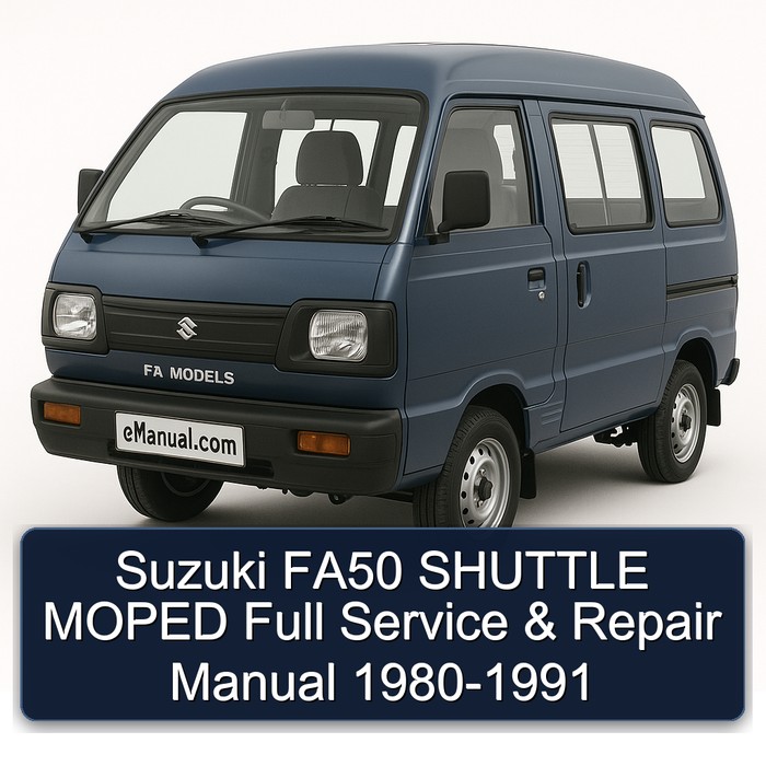 1980-1991 Garelli Moped Suzuki FA50 Shuttle Service Repair Workshop Manual PDF