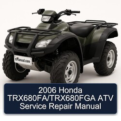 2006 Honda Trx680fa/trx680fga ATV Service Repair Workshop Manual PDF