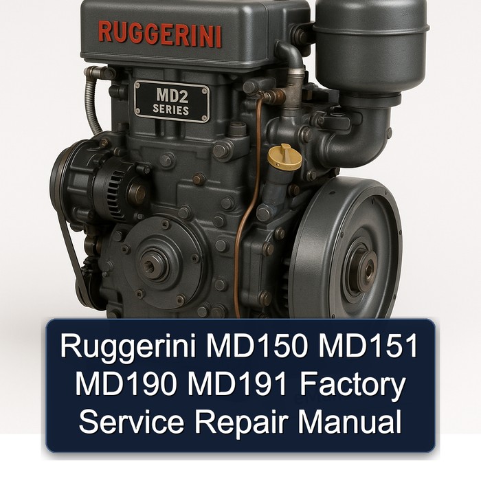 Ruggerini MD2 Series MD150 MD151 MD190 MD191 Service Repair Workshop Manual PDF