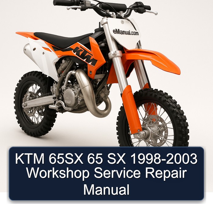1998-2003 KTM 65 65SX SX Service Repair Workshop Manual PDF