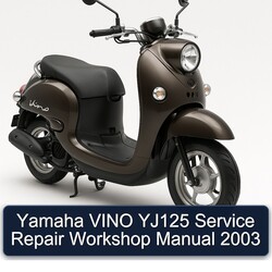 2003 Yamaha Vino YJ125 Service Repair Workshop Manual PDF