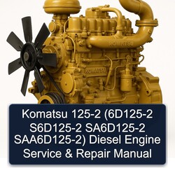 Komatsu 125 2 (6d125-2 S6d125-2 Sa6d125-2 Saa6d125-2) Diesel Engine Service Repair Workshop Manual PDF