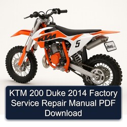 2014 KTM 200 Duke Service Repair Workshop Manual PDF