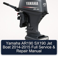 2014-2015 Yamaha AR190 SX190 Jet Boat Service Repair Workshop Manual PDF