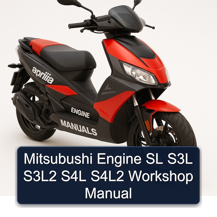 Aprilia Engine Manuals Mitsubushi SL S3L S3l2 S4L S4l2 Service Repair Workshop Manual PDF