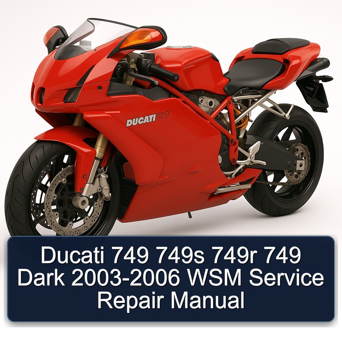 2003-2006 Ducati 749 749S 749R Dark - WSM Service Repair Workshop Manual PDF