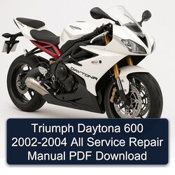 2002-2004 Triumph Daytona 600 - All Service Repair Workshop Manual PDF