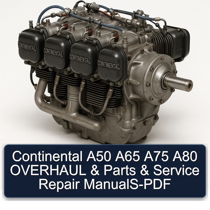 Continental A50 A65 A75 A80 Models Parts OVERHAUL ManualS Service Repair Workshop Manual PDF