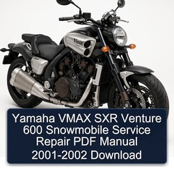 2001-2002 Yamaha Vmax SXR Venture 600 Snowmobile Service Repair Workshop Manual PDF