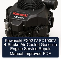 Kawasaki FX Series FX921V FX1000V 4-stroke Air-cooled Gasoline Engine -improved Service Repair Workshop Manual PDF