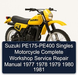 1977-1981 Ajs Singles Suzuki PE175-PE400 Motorcycle Service Repair Workshop Manual PDF
