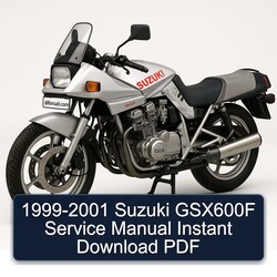 1999-2001 Suzuki GSX Series GSX600F Service Repair Workshop Manual PDF
