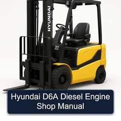 Hyundai D6A Diesel Engine Shop Service Repair Workshop Manual PDF