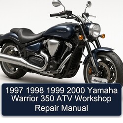 1999-2000 Yamaha Warrior 350 ATV Service Repair Workshop Manual PDF
