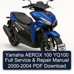 2000-2004 Yamaha Aerox 100 YQ100 Service Repair Workshop Manual PDF