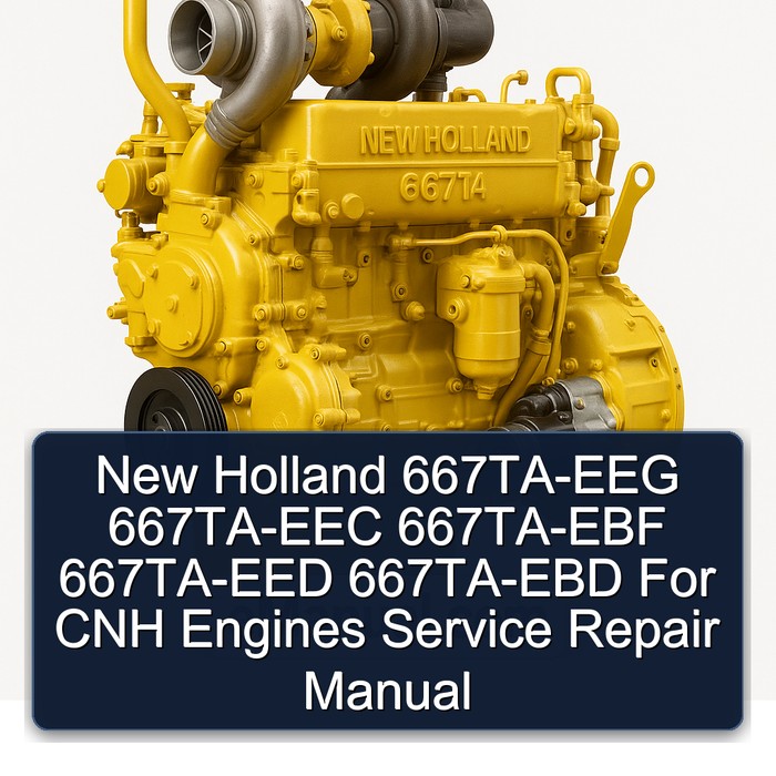 New Holland 667TA-EEG 667TA-EEC 667TA-EBF 667TA-EED 667TA-EBD CNH Engines Service Repair Workshop Manual PDF