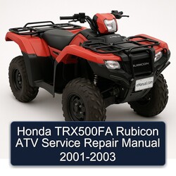 2001-2003 Honda TRX500FA Rubicon ATV Service Repair Workshop Manual PDF