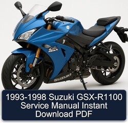 1993-1998 Suzuki GSX Series GSX-R1100 Service Repair Workshop Manual PDF