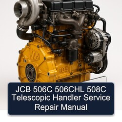 JCB 506C 506CHL 508C Telescopic Handler Service Repair Workshop Manual PDF