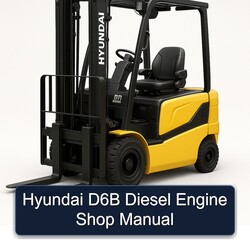 Hyundai D6B Diesel Engine Shop Service Repair Workshop Manual PDF